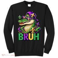 Mardigator Alligator Bruh Mardi Gras Sweatshirt thumb 0