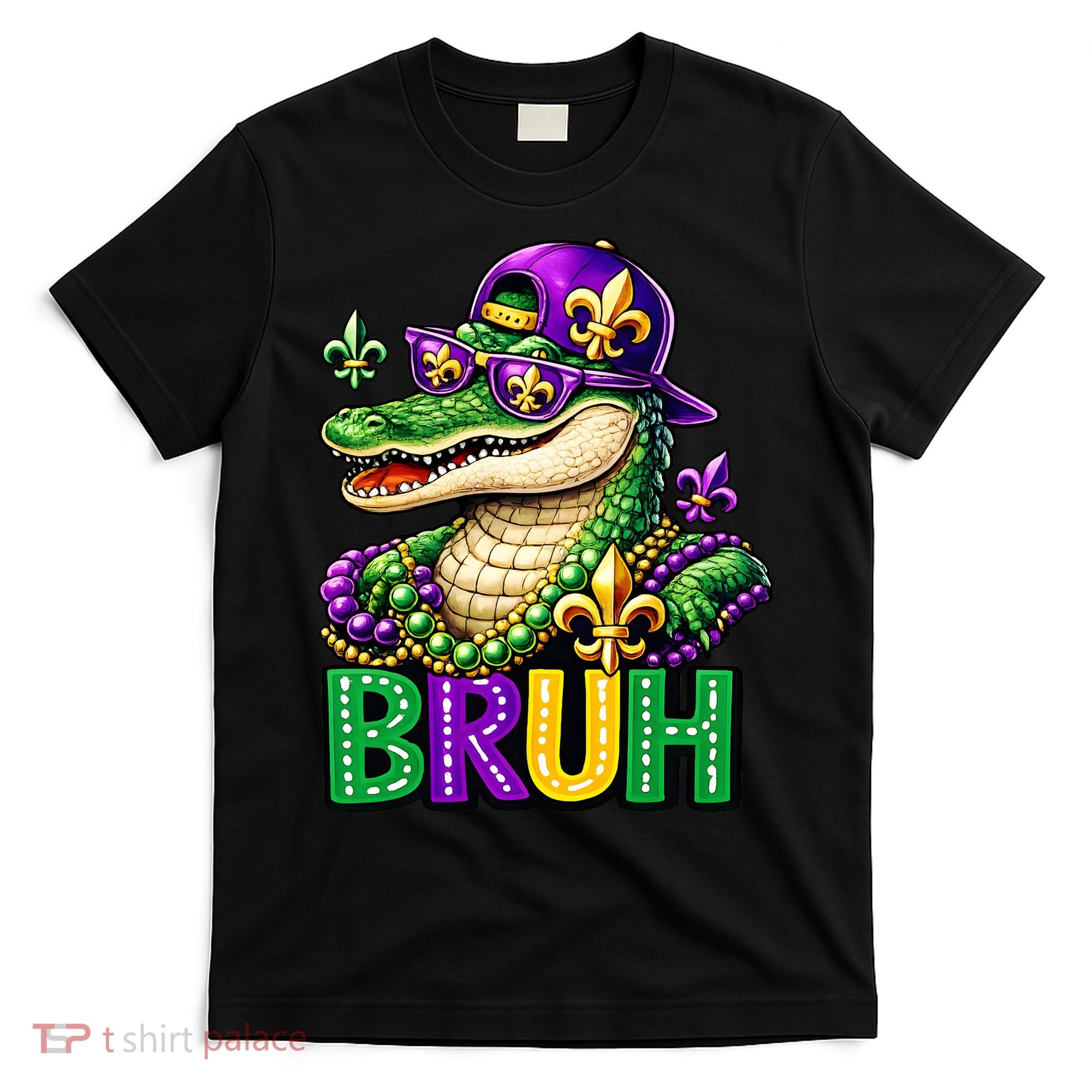Mardigator Alligator Bruh Mardi Gras T-Shirt