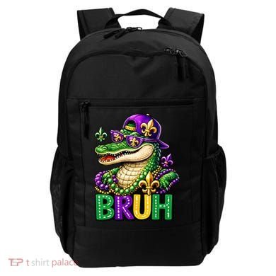 Mardigator Alligator Bruh Mardi Gras Backpack