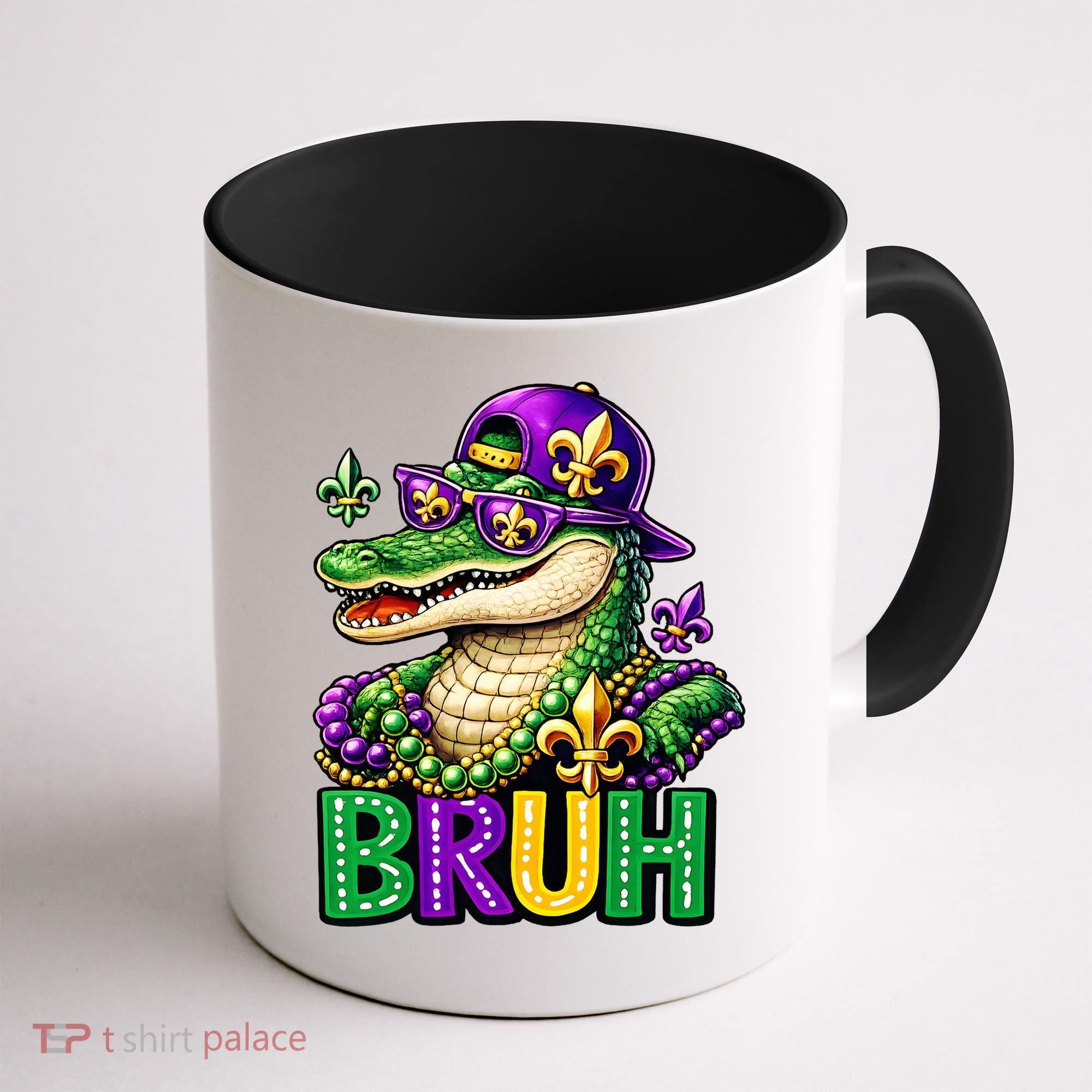 Mardigator Alligator Bruh Mardi Gras Coffee Mug