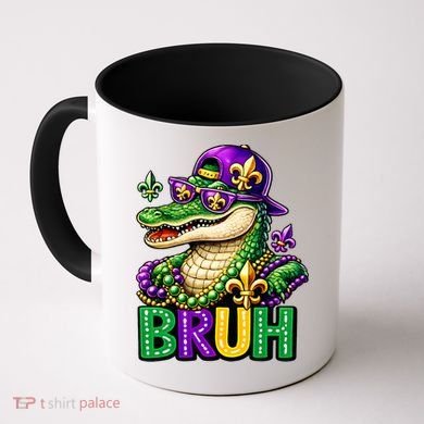 Mardigator Alligator Bruh Mardi Gras Coffee Mug