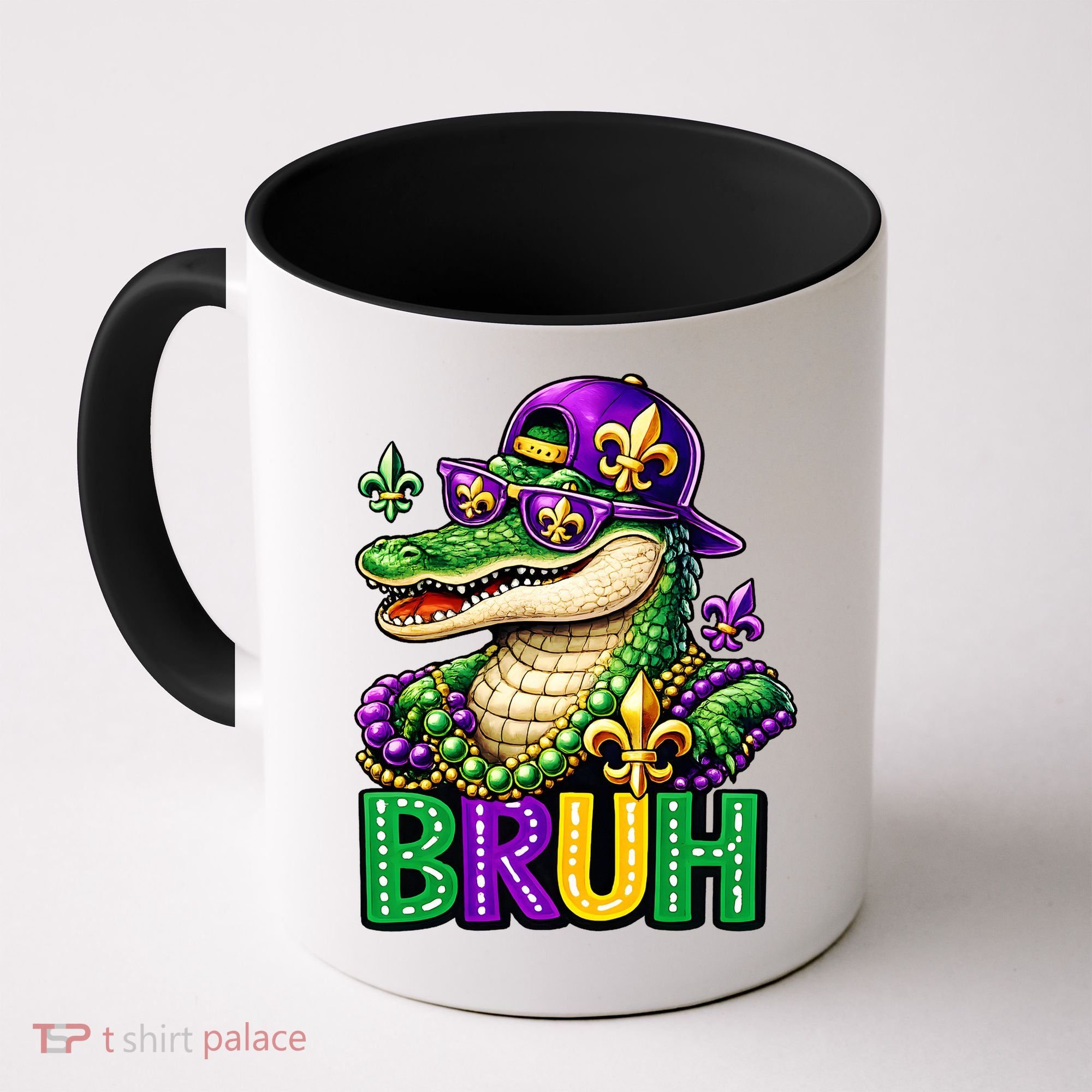 Mardigator Alligator Bruh Mardi Gras Coffee Mug