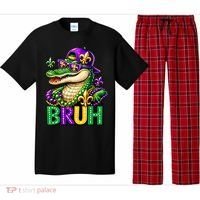 Mardigator Alligator Bruh Mardi Gras Pajama Set thumb 0