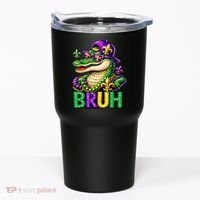 Mardigator Alligator Bruh Mardi Gras Tumbler thumb 0