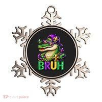 Mardigator Alligator Bruh Mardi Gras Ornament thumb 0