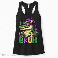 Mardigator Alligator Bruh Mardi Gras Women's Tank Top thumb 0