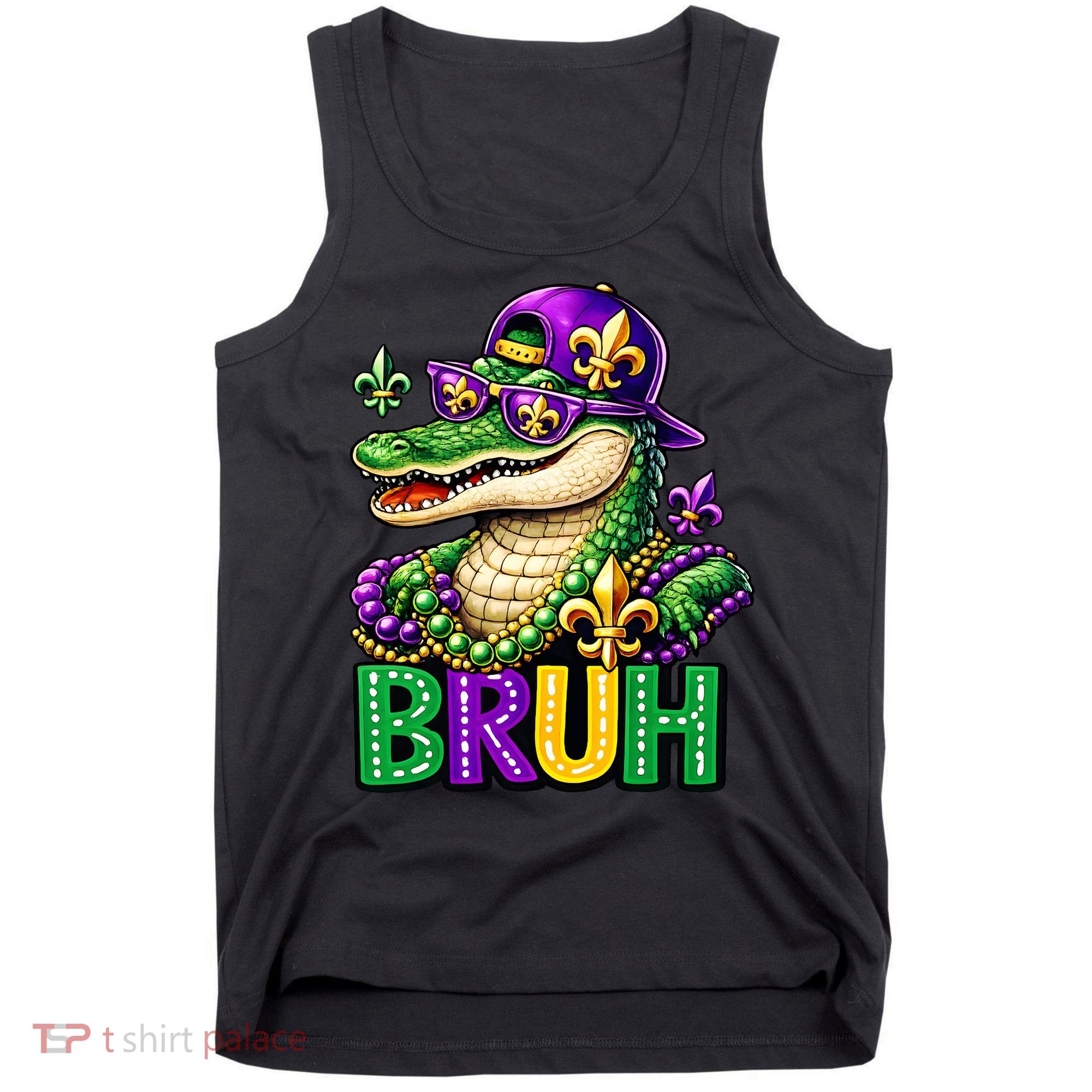 Mardigator Alligator Bruh Mardi Gras Tank Top