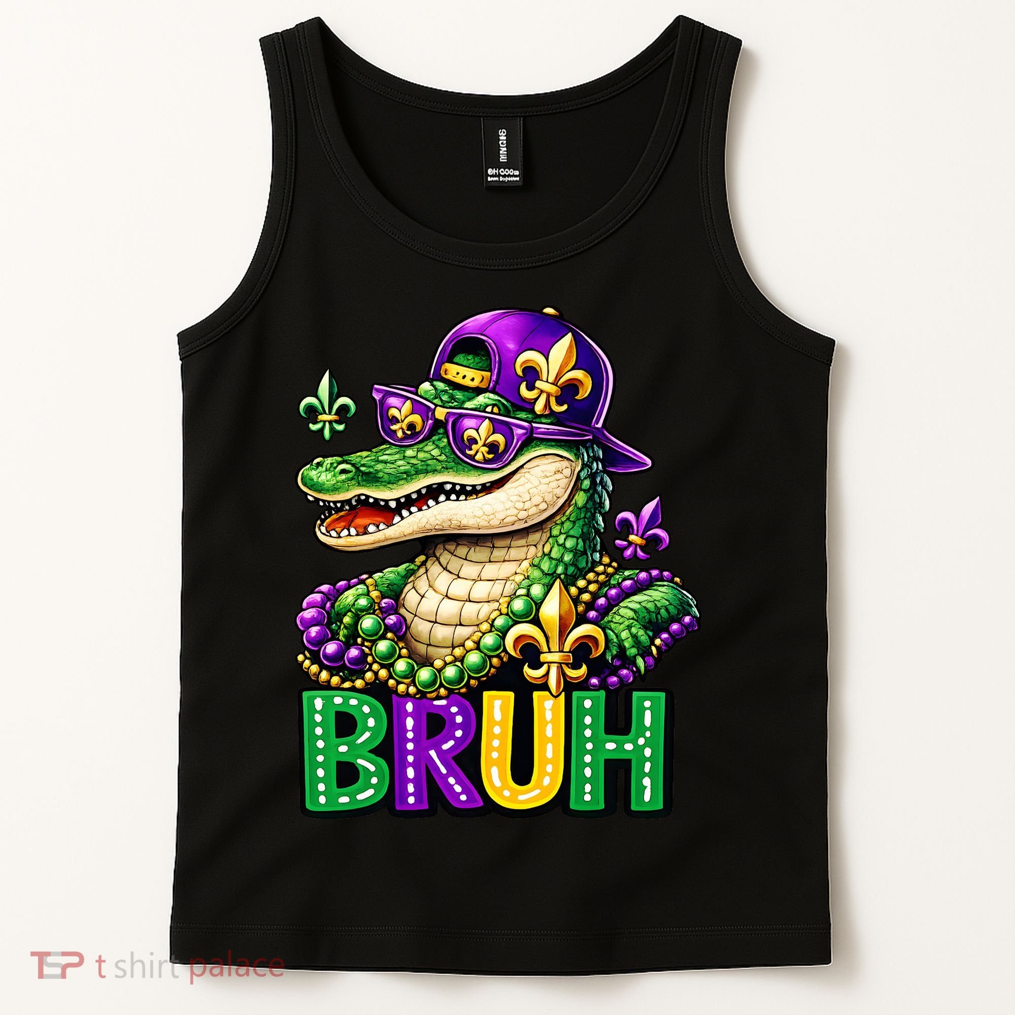 Mardigator Alligator Bruh Mardi Gras Tank Top