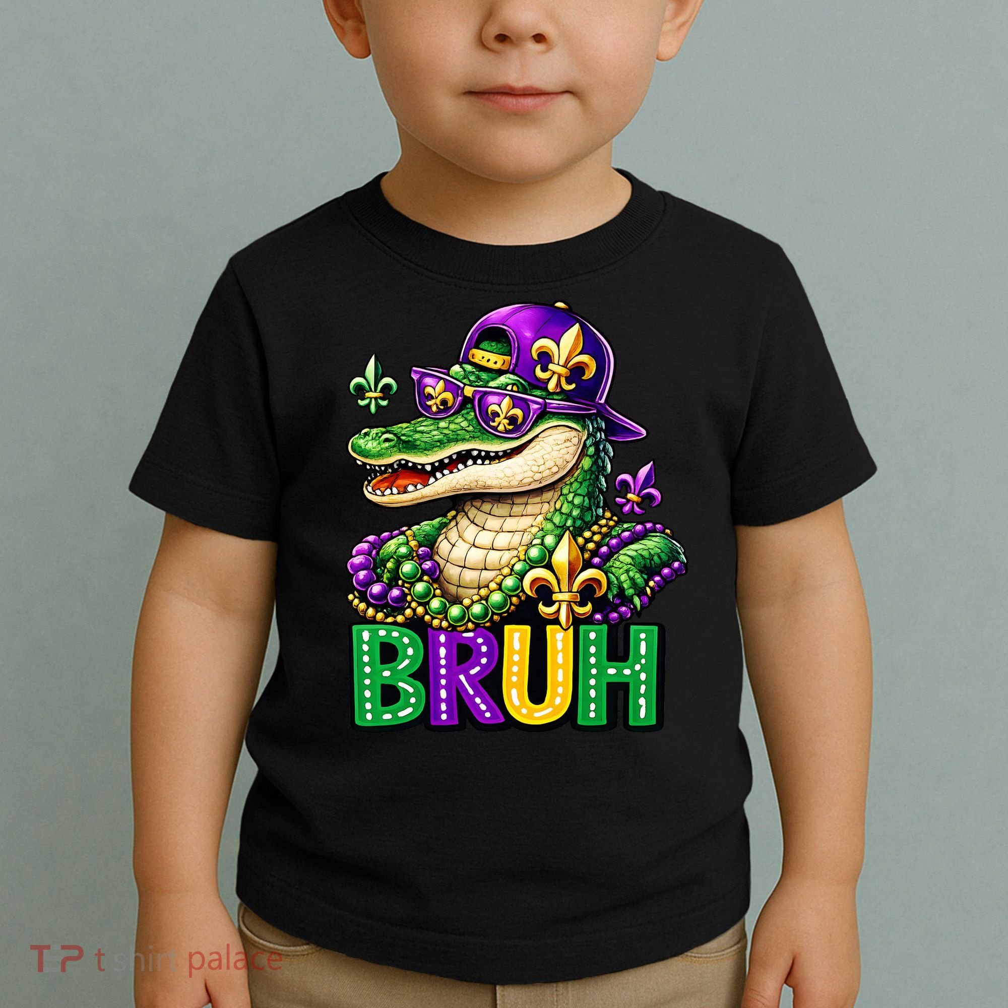 Mardigator Alligator Bruh Mardi Gras Toddler T-Shirt