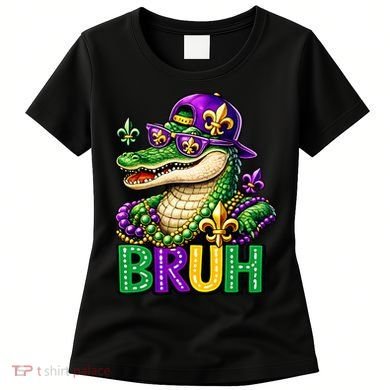 Mardigator Alligator Bruh Mardi Gras Women's T-Shirt