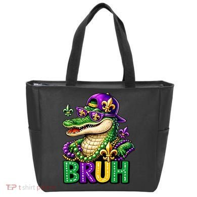Mardigator Alligator Bruh Mardi Gras Tote Bag