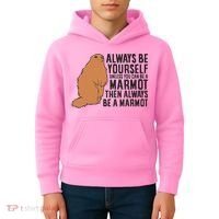 Marmot Always Be Yourself Unless You Can Be A Marmot Kids Hoodie thumb 4
