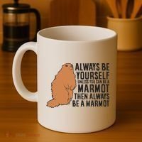 Marmot Always Be Yourself Unless You Can Be A Marmot Coffee Mug thumb 4