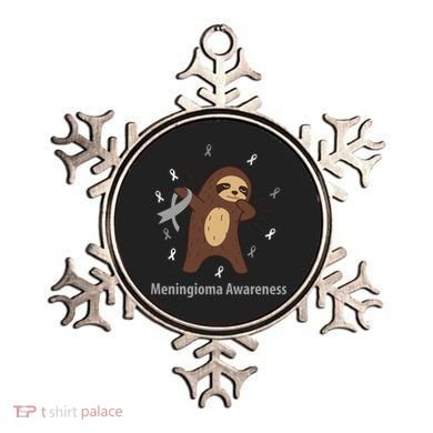 Meningioma Awareness Brain Cancer Related Sloth Ribbon Gift Ornament