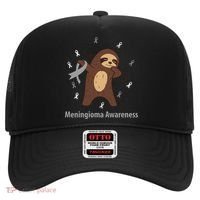 Meningioma Awareness Brain Cancer Related Sloth Ribbon Gift Hat thumb 0