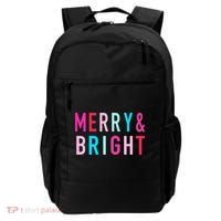 Merry And Bright Christmas Cool Gift Backpack thumb 0