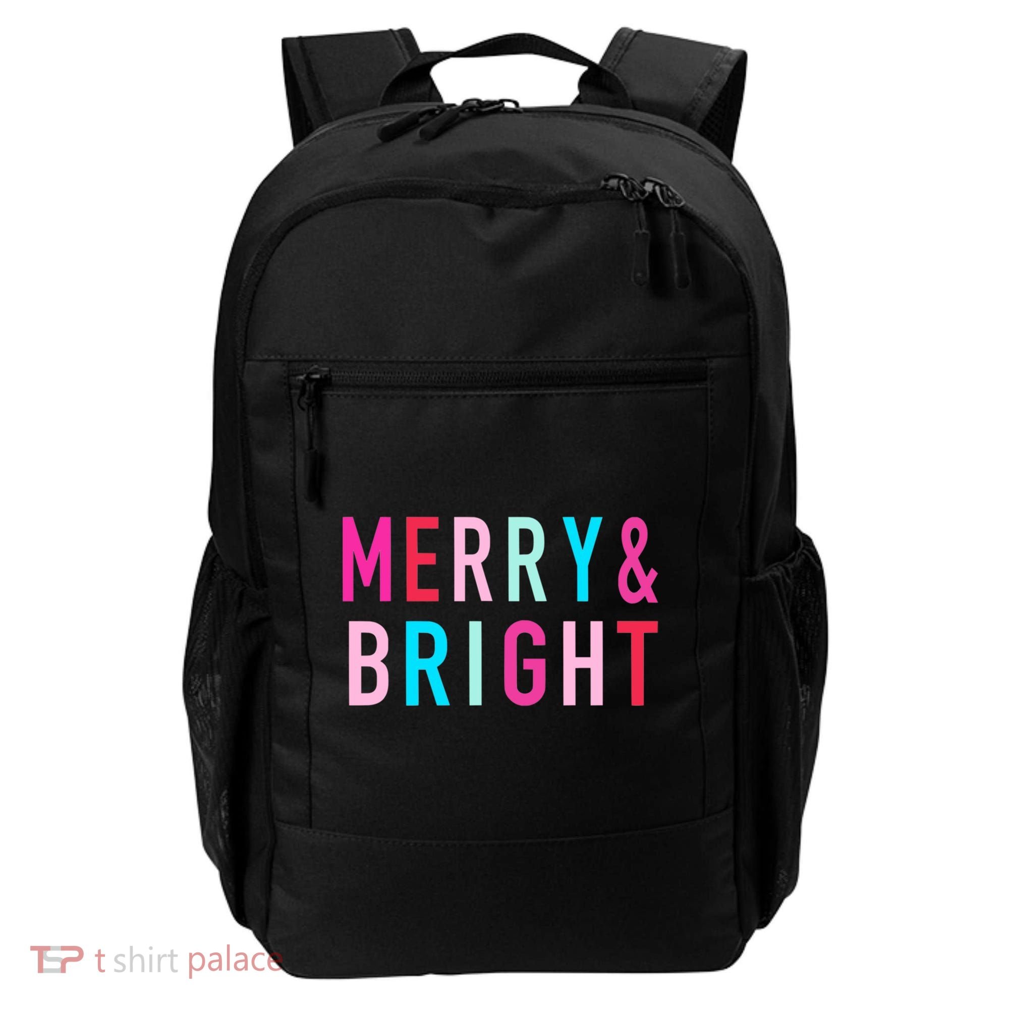 Merry And Bright Christmas Cool Gift Backpack