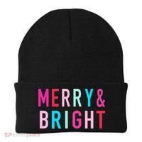 Merry And Bright Christmas Cool Gift Beanie thumb 0
