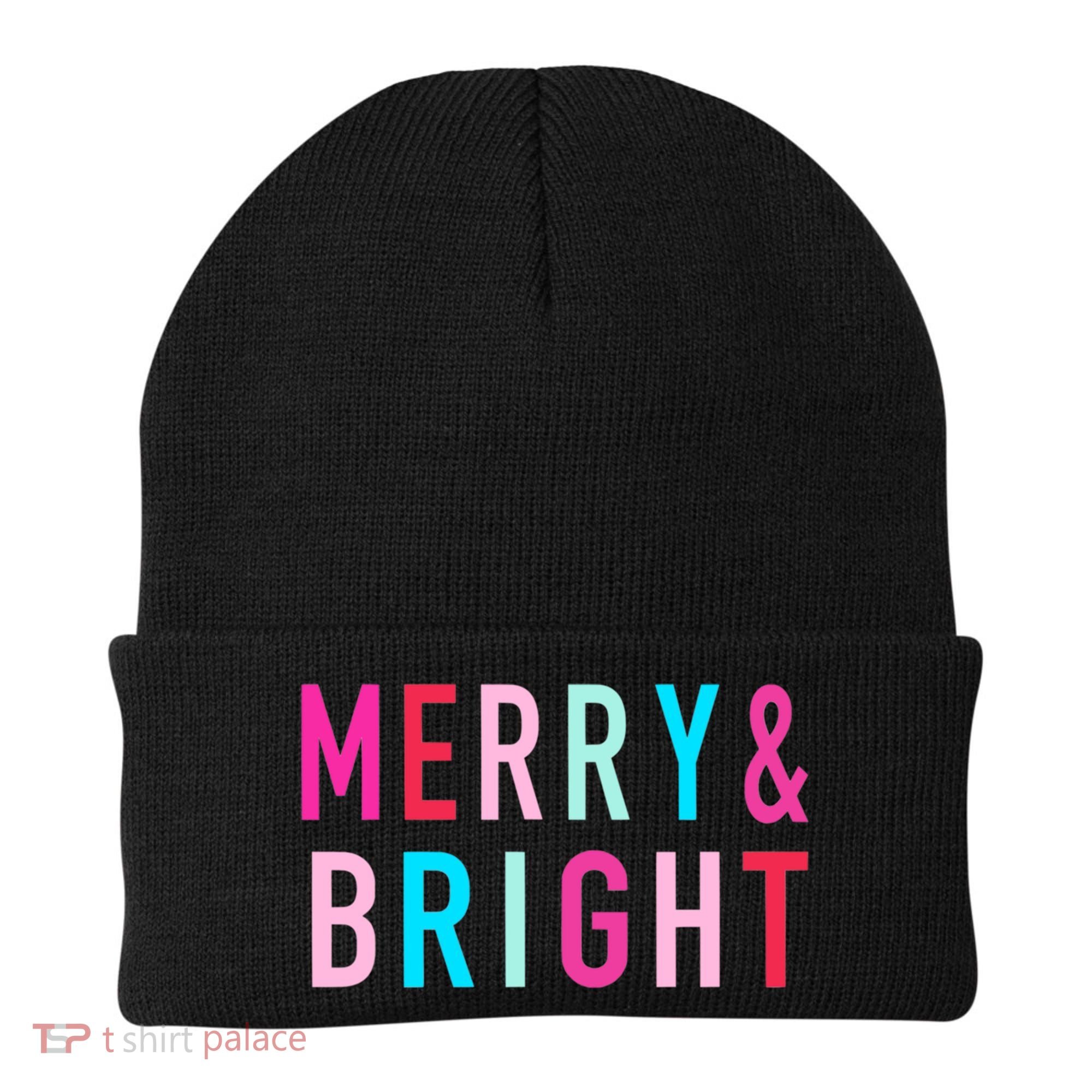 Merry And Bright Christmas Cool Gift Beanie
