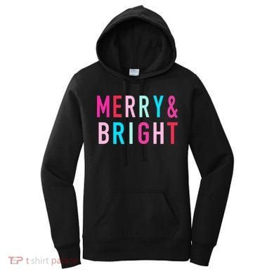 Merry And Bright Christmas Cool Gift Women's Hoodie