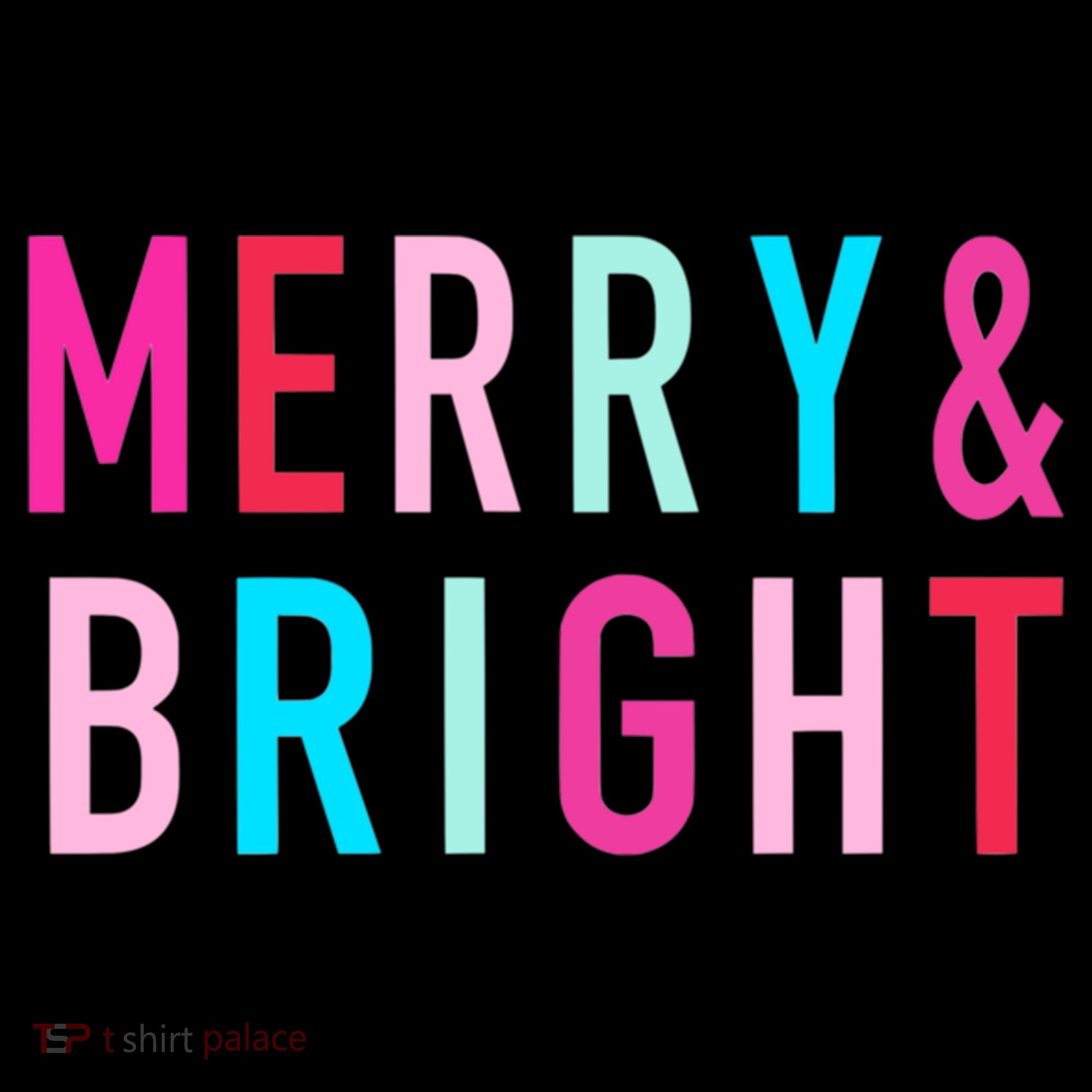 Merry And Bright Christmas Cool Gift Women's Hoodie