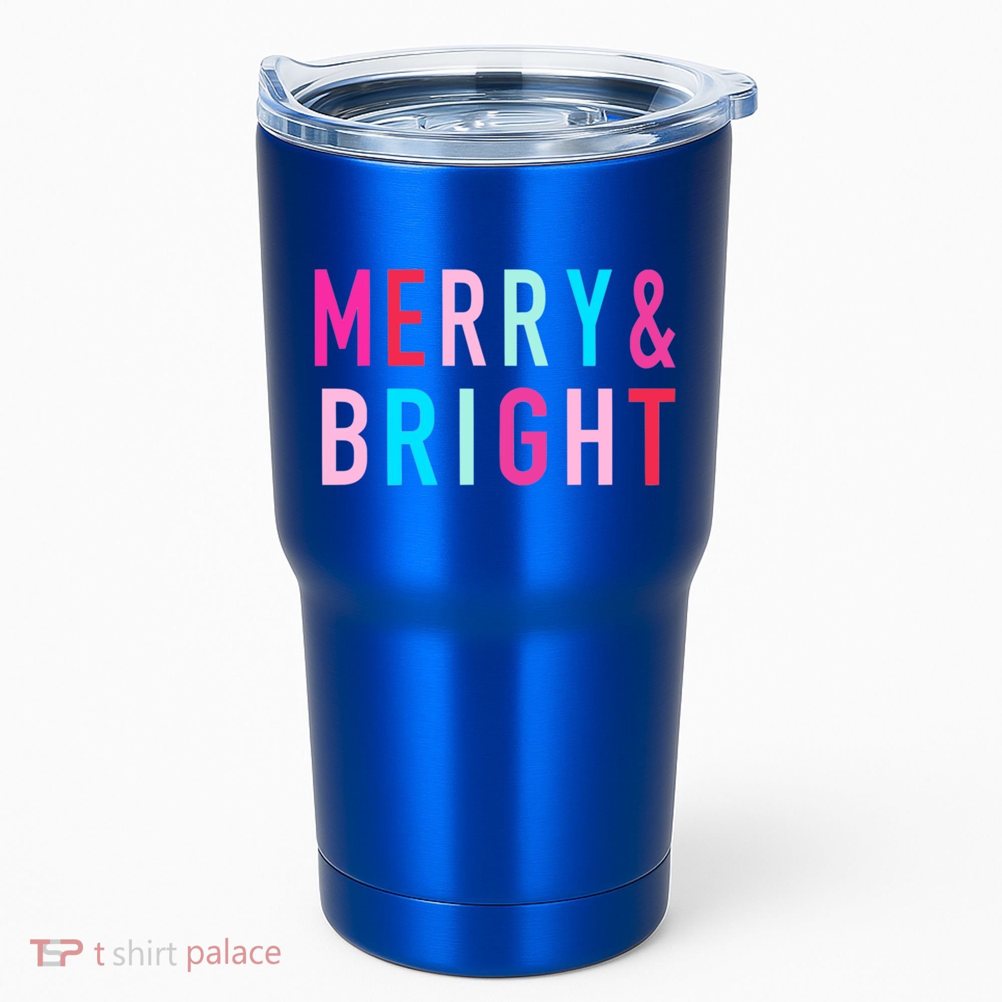 Merry And Bright Christmas Cool Gift Tumbler