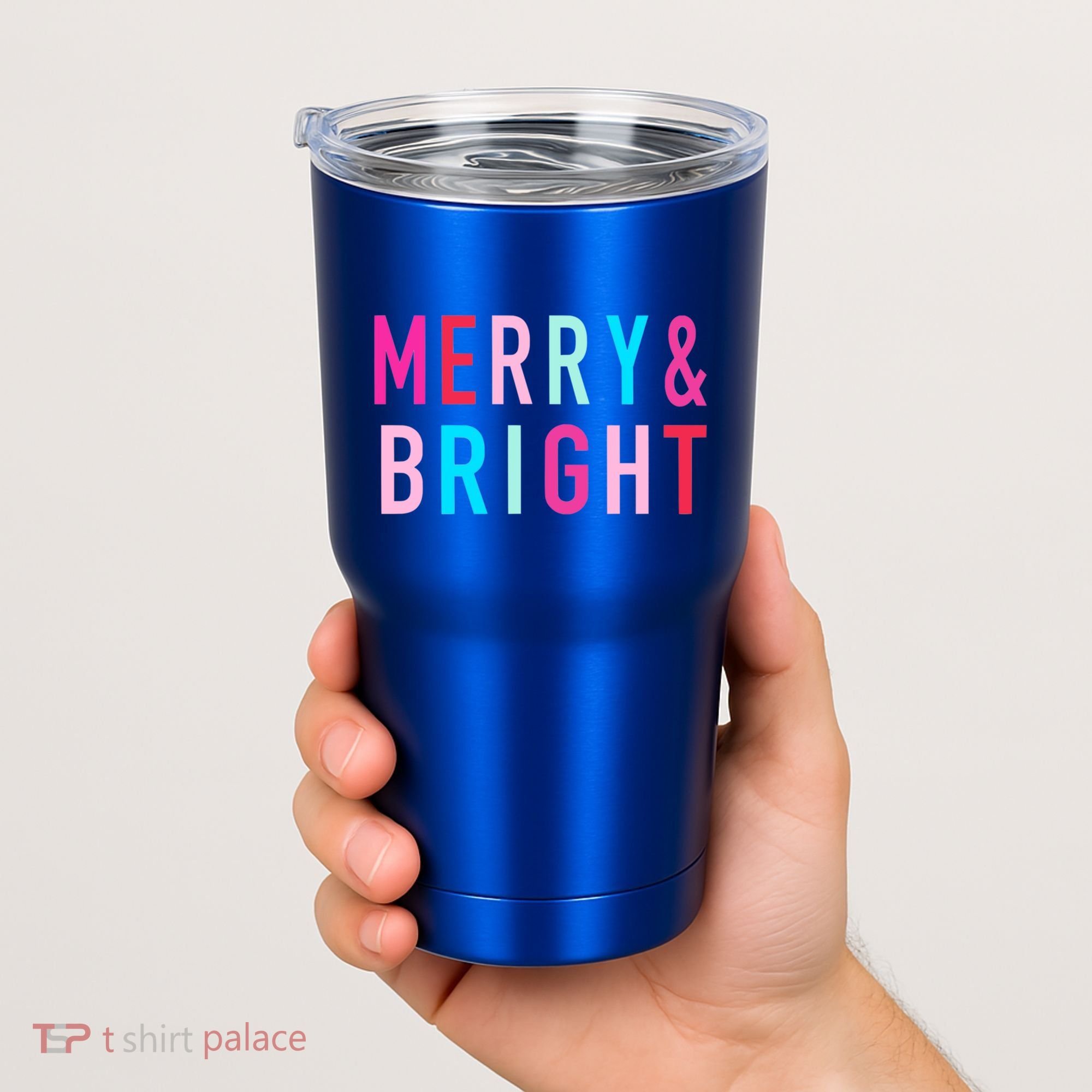 Merry And Bright Christmas Cool Gift Tumbler