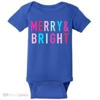 Merry And Bright Christmas Cool Gift Baby Bodysuit thumb 0