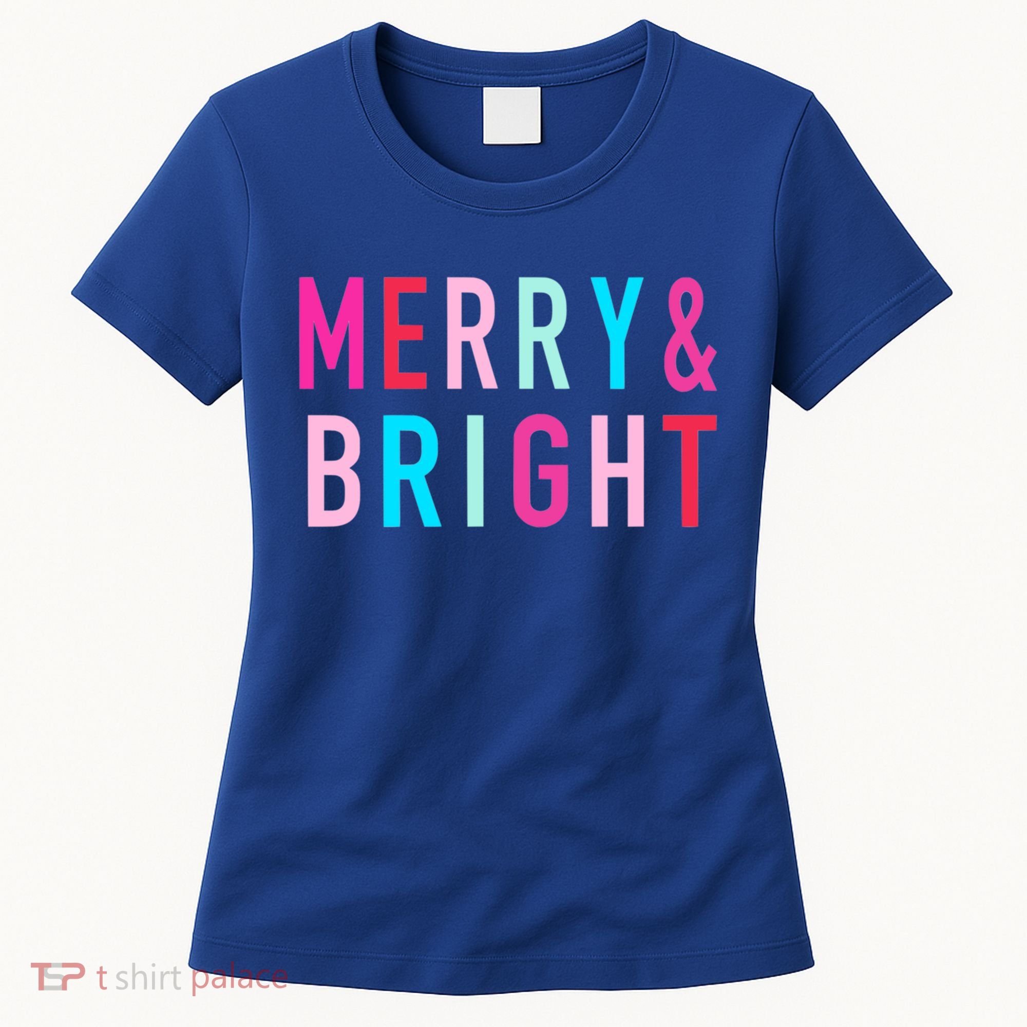 Merry And Bright Christmas Cool Gift Women's T-Shirt