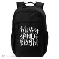 Messy And Bright Funny Christmas Backpack thumb 0