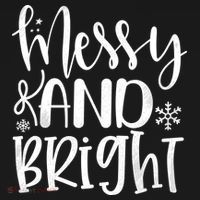 Messy And Bright Funny Christmas Backpack thumb 2