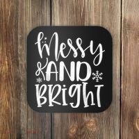 Messy And Bright Funny Christmas Coaster thumb 0