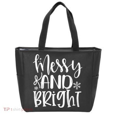 Messy And Bright Funny Christmas Tote Bag