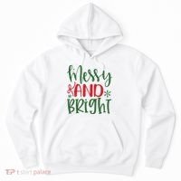 Messy And Bright Funny Christmas Hoodie thumb 0