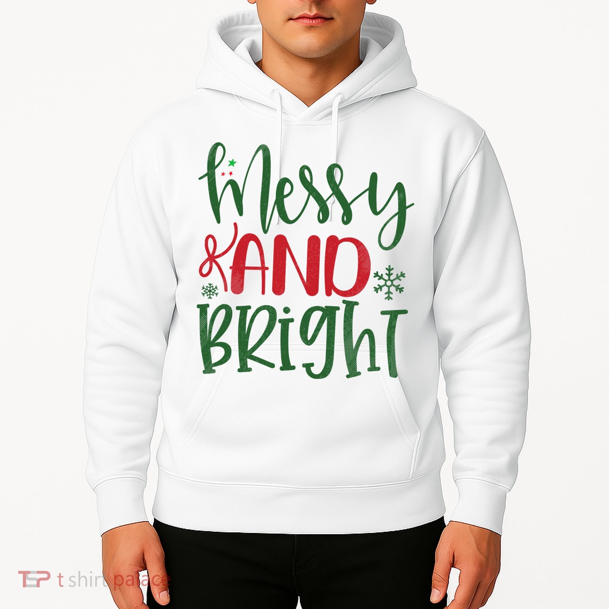 Messy And Bright Funny Christmas Hoodie