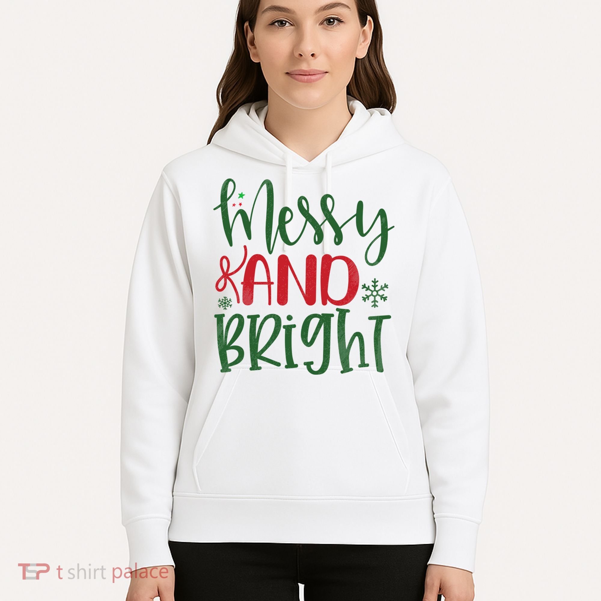 Messy And Bright Funny Christmas Hoodie