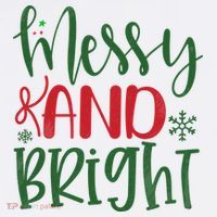 Messy And Bright Funny Christmas Long Sleeve Shirt thumb 2