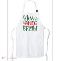 Messy And Bright Funny Christmas Apron thumb 0