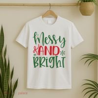 Messy And Bright Funny Christmas T-Shirt thumb 2