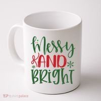Messy And Bright Funny Christmas Coffee Mug thumb 0