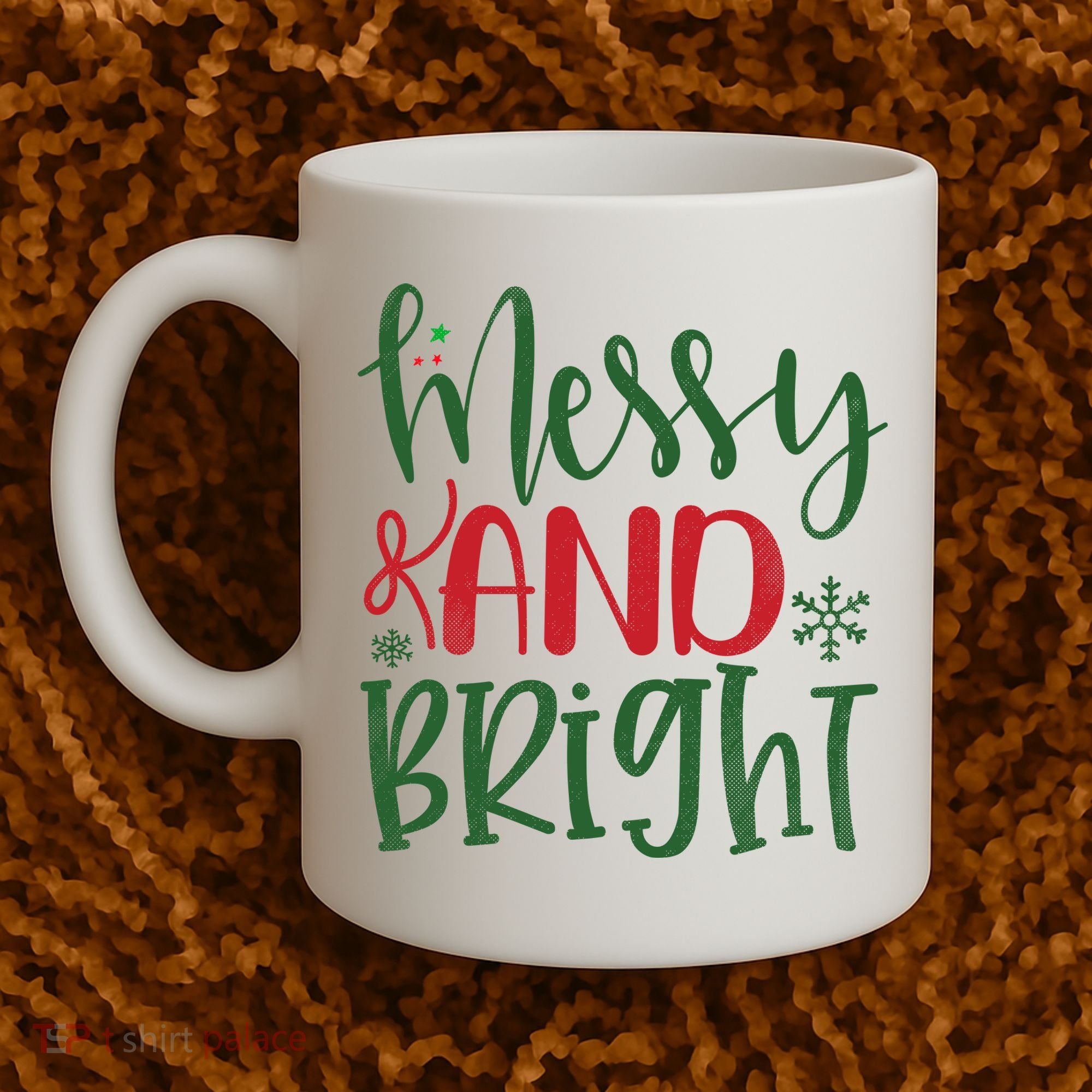 Messy And Bright Funny Christmas Coffee Mug