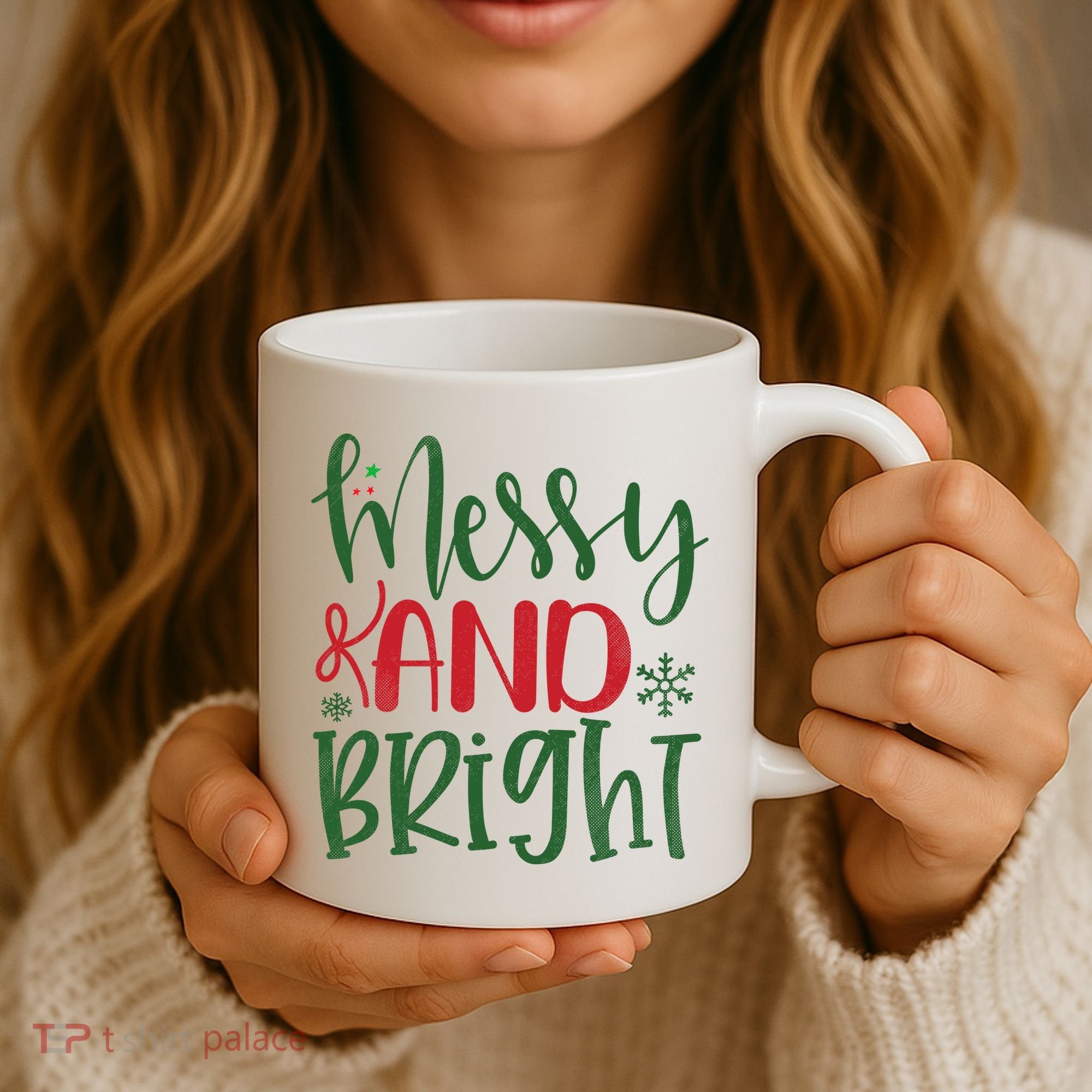 Messy And Bright Funny Christmas Coffee Mug