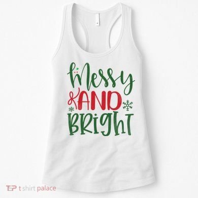 Messy And Bright Funny Christmas Women's Tank Top