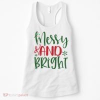 Messy And Bright Funny Christmas Women's Tank Top thumb 0