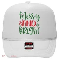 Messy And Bright Funny Christmas Hat thumb 0