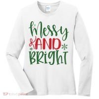 Messy And Bright Funny Christmas Women's Long Sleeve Shirt thumb 0
