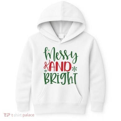 Messy And Bright Funny Christmas Kids Hoodie