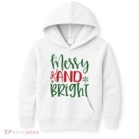 Messy And Bright Funny Christmas Kids Hoodie thumb 0
