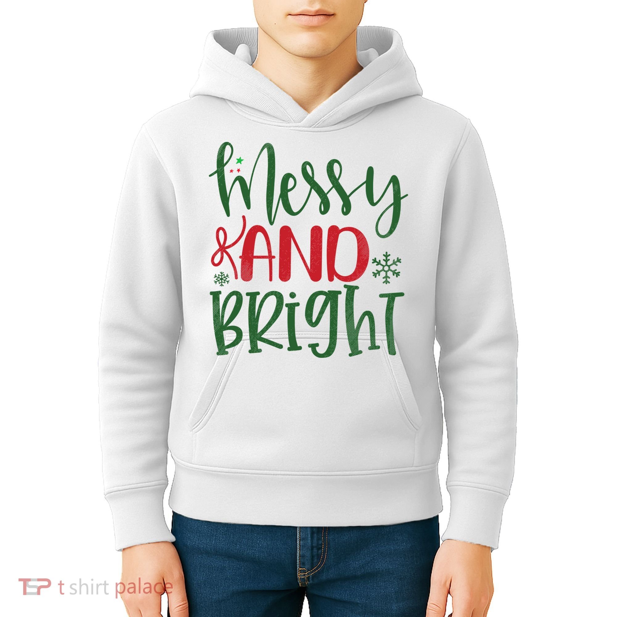 Messy And Bright Funny Christmas Kids Hoodie