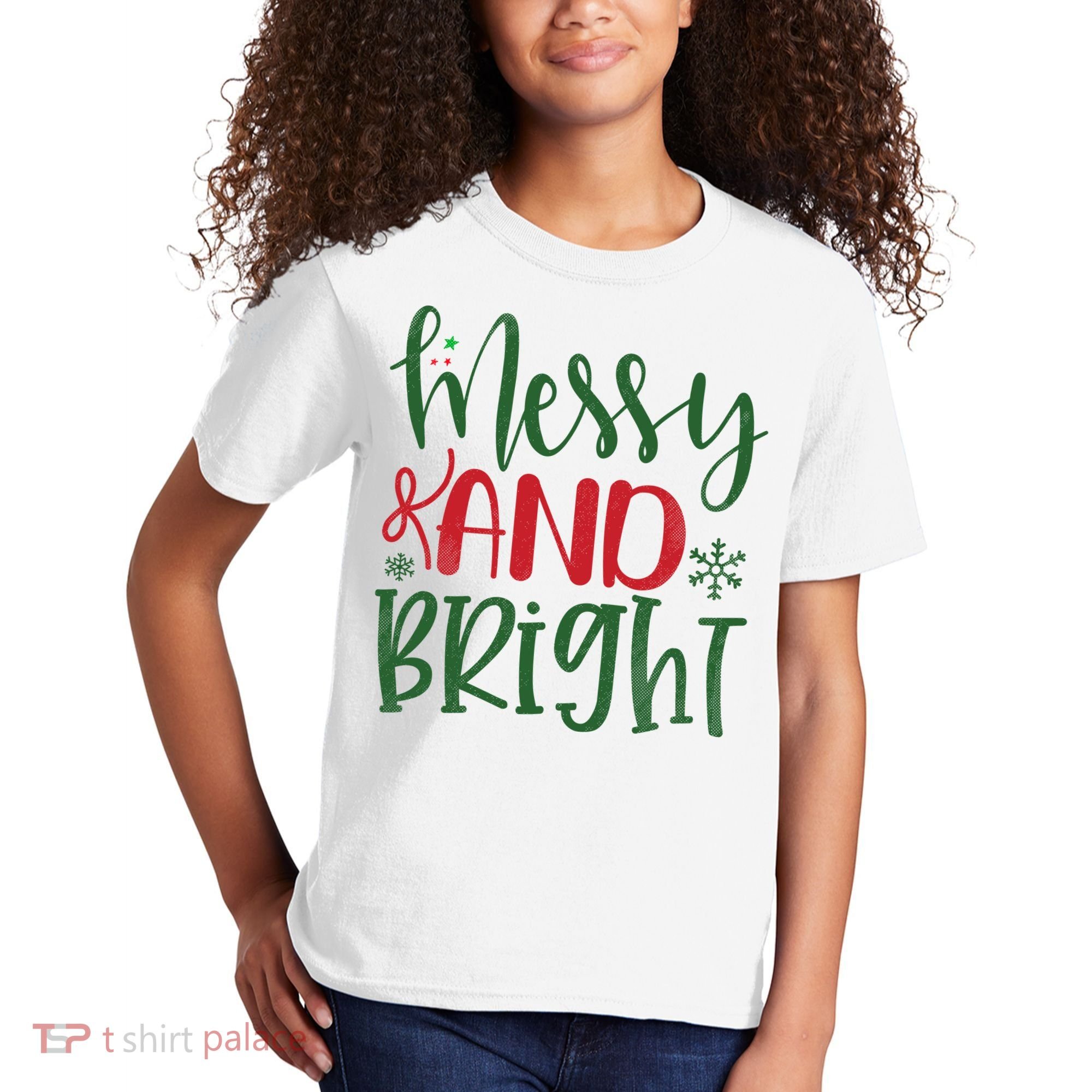 Messy And Bright Funny Christmas Kids T-Shirt